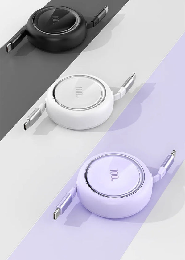 Retractable 100W Data Cable